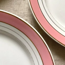 Service à dessert assiettes et plat en porcelaine de Luneville