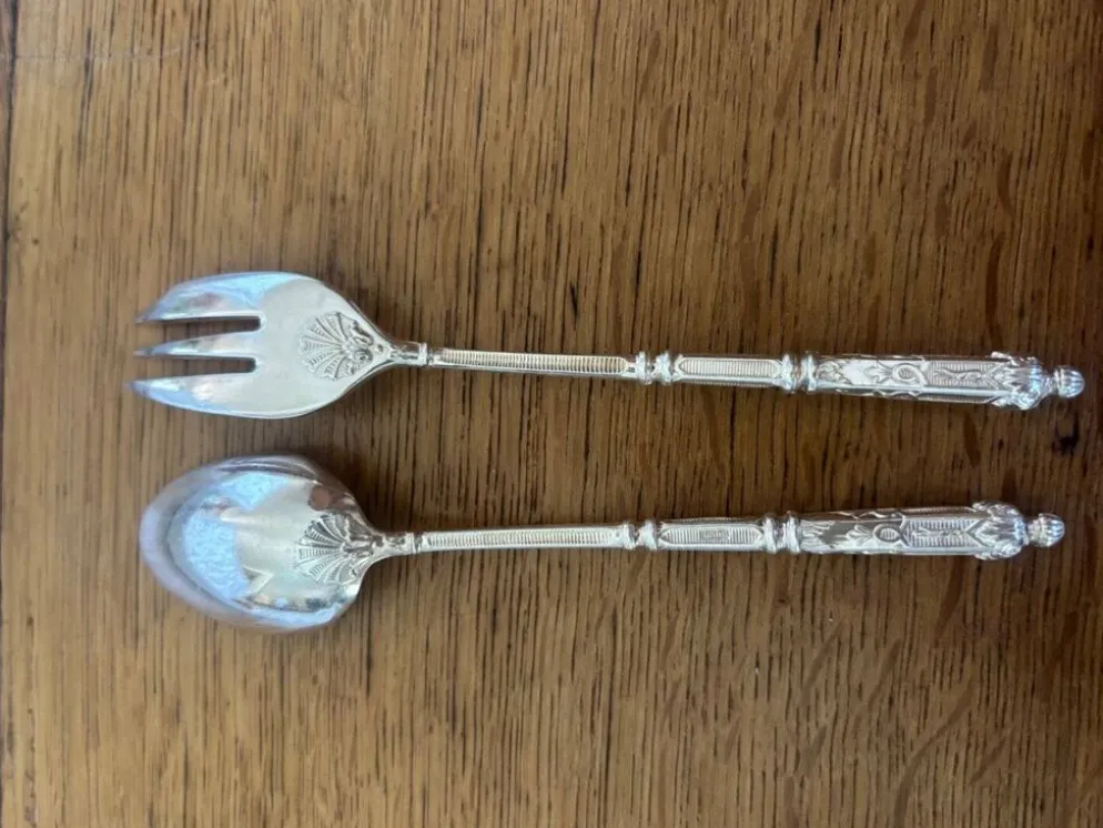 Service à dessert métal argenté style Louis XVI – SFAM – début XXe