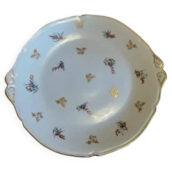 Service à dessert vintage en porcelaine F.D France Foëcy – 13 pièces
