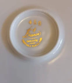 Service à dessert vintage en porcelaine F.D France Foëcy – 13 pièces