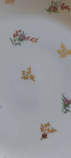 Service à dessert vintage en porcelaine F.D France Foëcy – 13 pièces