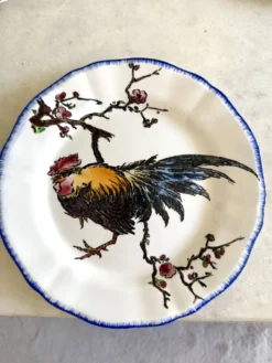 Service de table assiettes et plats Gien modèle grands oiseaux