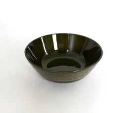 Service de table cinq pièces en faïence noire par Antonia Campi, Italie