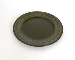 Service de table cinq pièces en faïence noire par Antonia Campi, Italie
