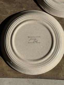 Service de table Lunéville Atelier d'Art 8 assiettes et 2 plats de service