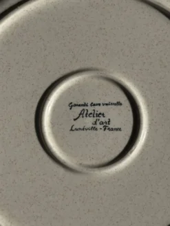 Service de table Lunéville Atelier d'Art 8 assiettes et 2 plats de service
