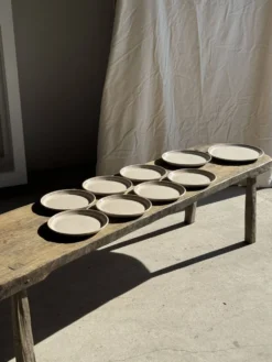 Service de table Lunéville Atelier d'Art 8 assiettes et 2 plats de service