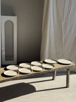 Service de table Lunéville Atelier d'Art 8 assiettes et 2 plats de service