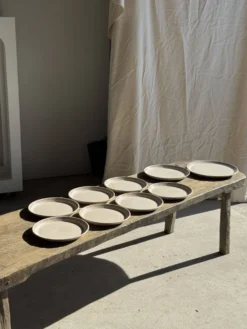 Service de table Lunéville Atelier d'Art 8 assiettes et 2 plats de service