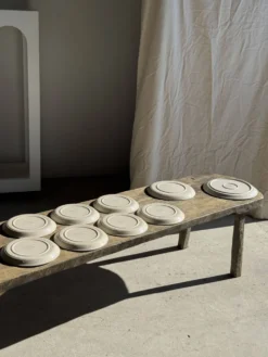 Service de table Lunéville Atelier d'Art 8 assiettes et 2 plats de service