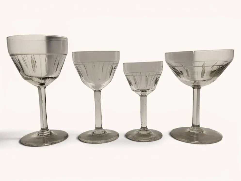 Service de verre 24 pièces Art déco