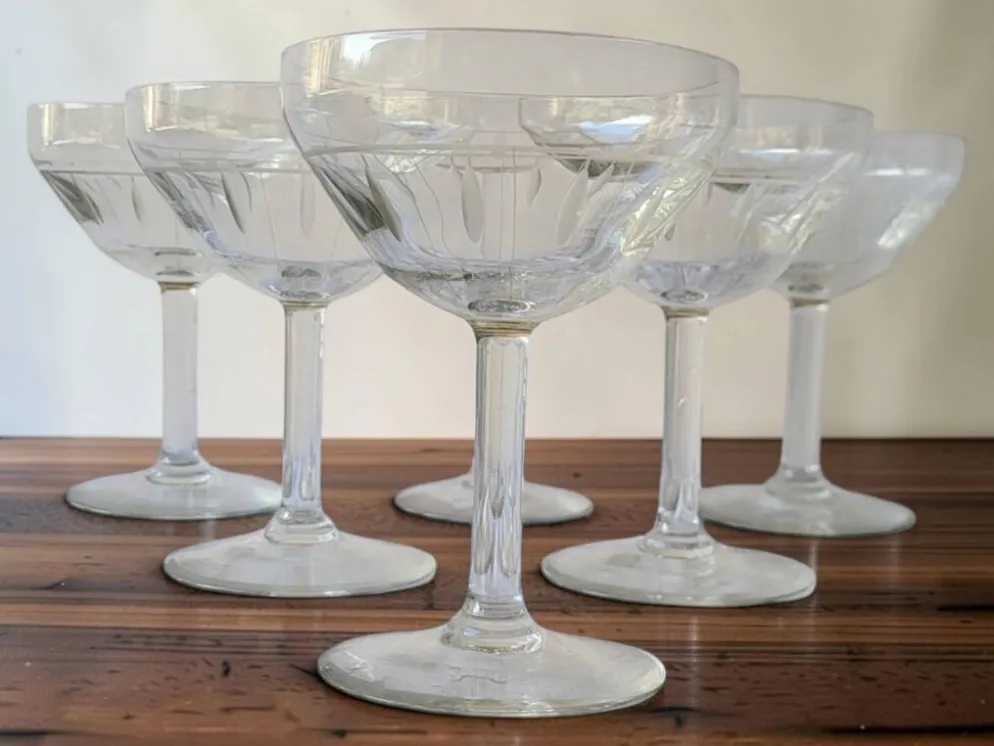Service de verre 24 pièces Art déco