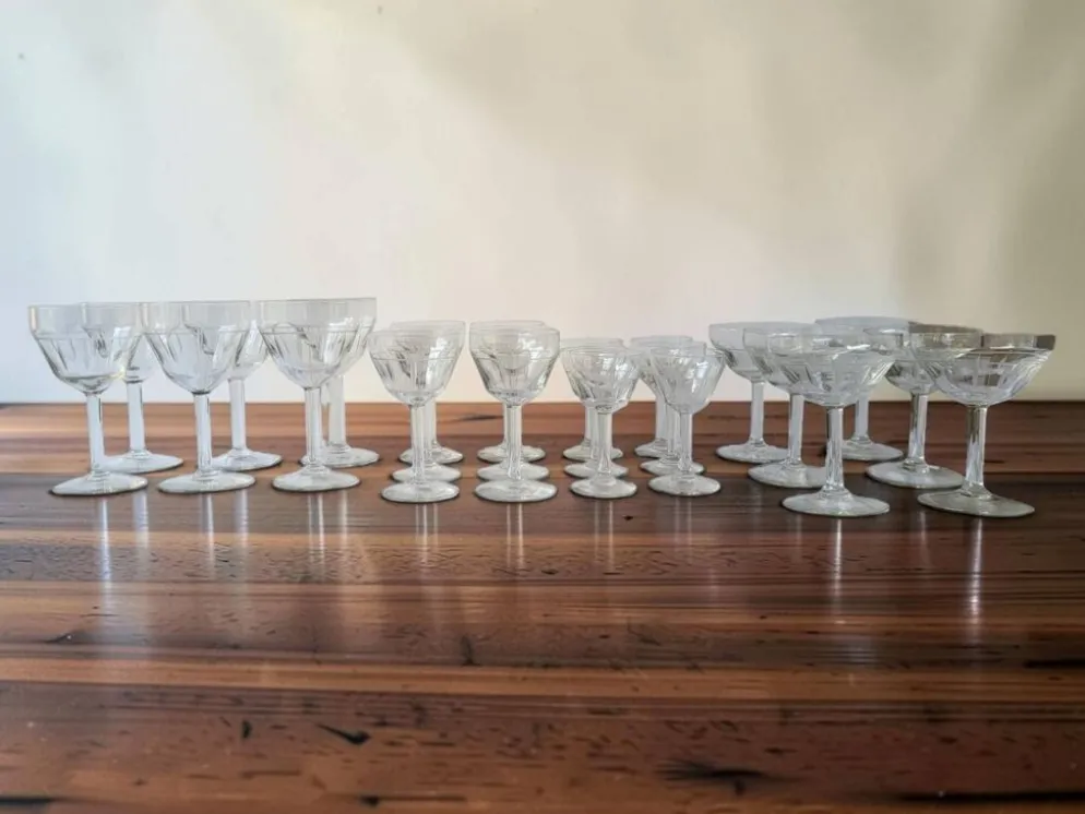 Service de verre 24 pièces Art déco