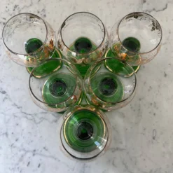 Service de 6 verres alsaciens