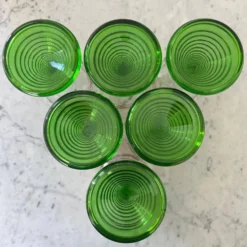 Service de 6 verres alsaciens