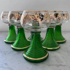 Service de 6 verres alsaciens