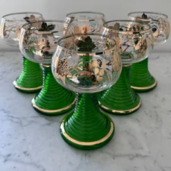Service de 6 verres alsaciens