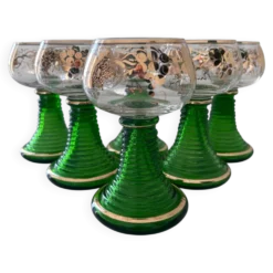 Service de 6 verres alsaciens