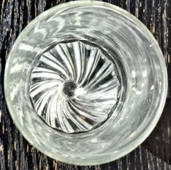 Service de verres de bistrot à absinthe, soufflés à la bouche