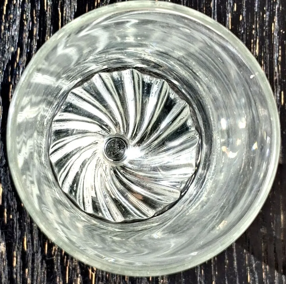 Service de verres de bistrot à absinthe, soufflés à la bouche
