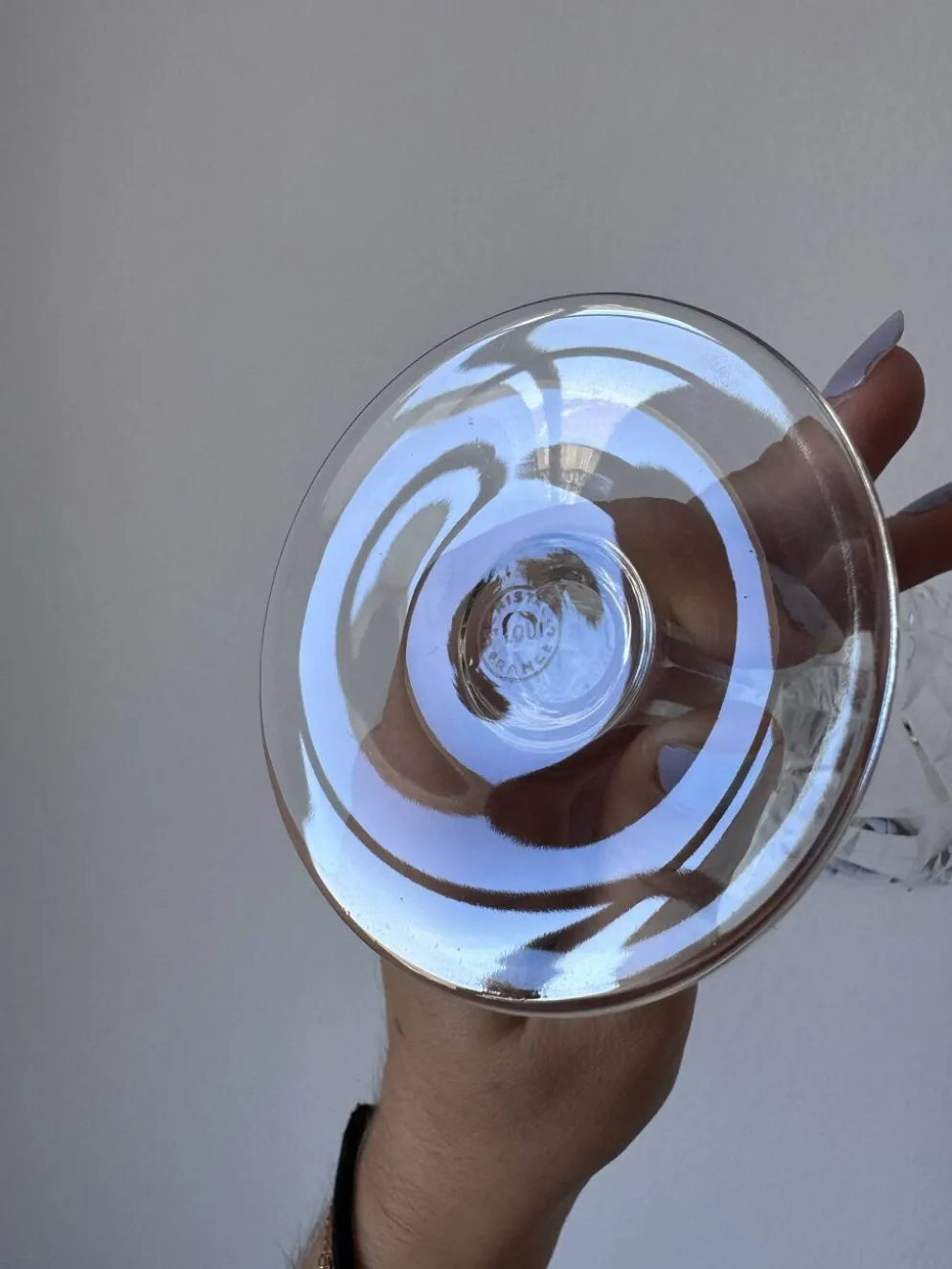 Service de 22 verres en cristal Saint-Louis modèle Chantilly