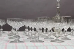 Service de verres en cristal Saint louis Modéle MASSENET 54 pièces