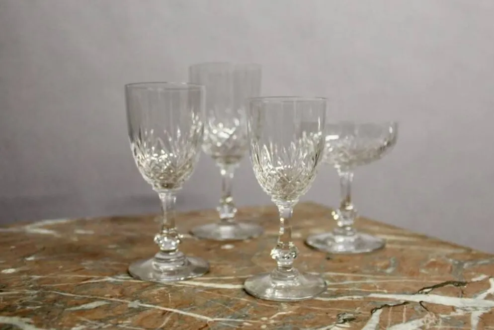 Service de verres en cristal Saint louis Modéle MASSENET 54 pièces