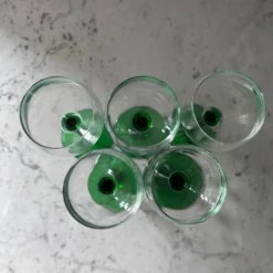 Service de 5 verres à vin blanc