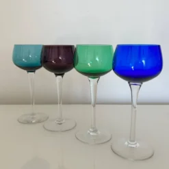 Service de 4 verres à vin d’Alsace