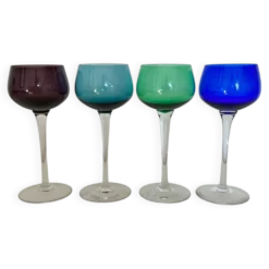 Service de 4 verres à vin d’Alsace