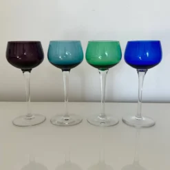 Service de 4 verres à vin d’Alsace