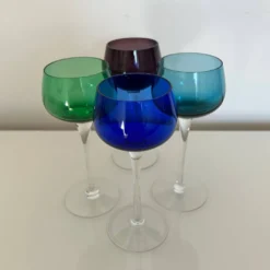 Service de 4 verres à vin d’Alsace