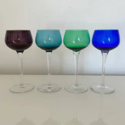Service de 4 verres à vin d’Alsace