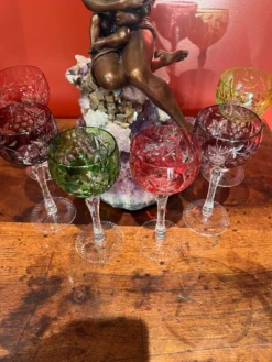 Service de verres à vin en cristal