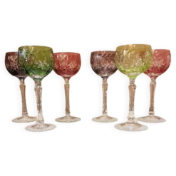 Service de verres à vin en cristal