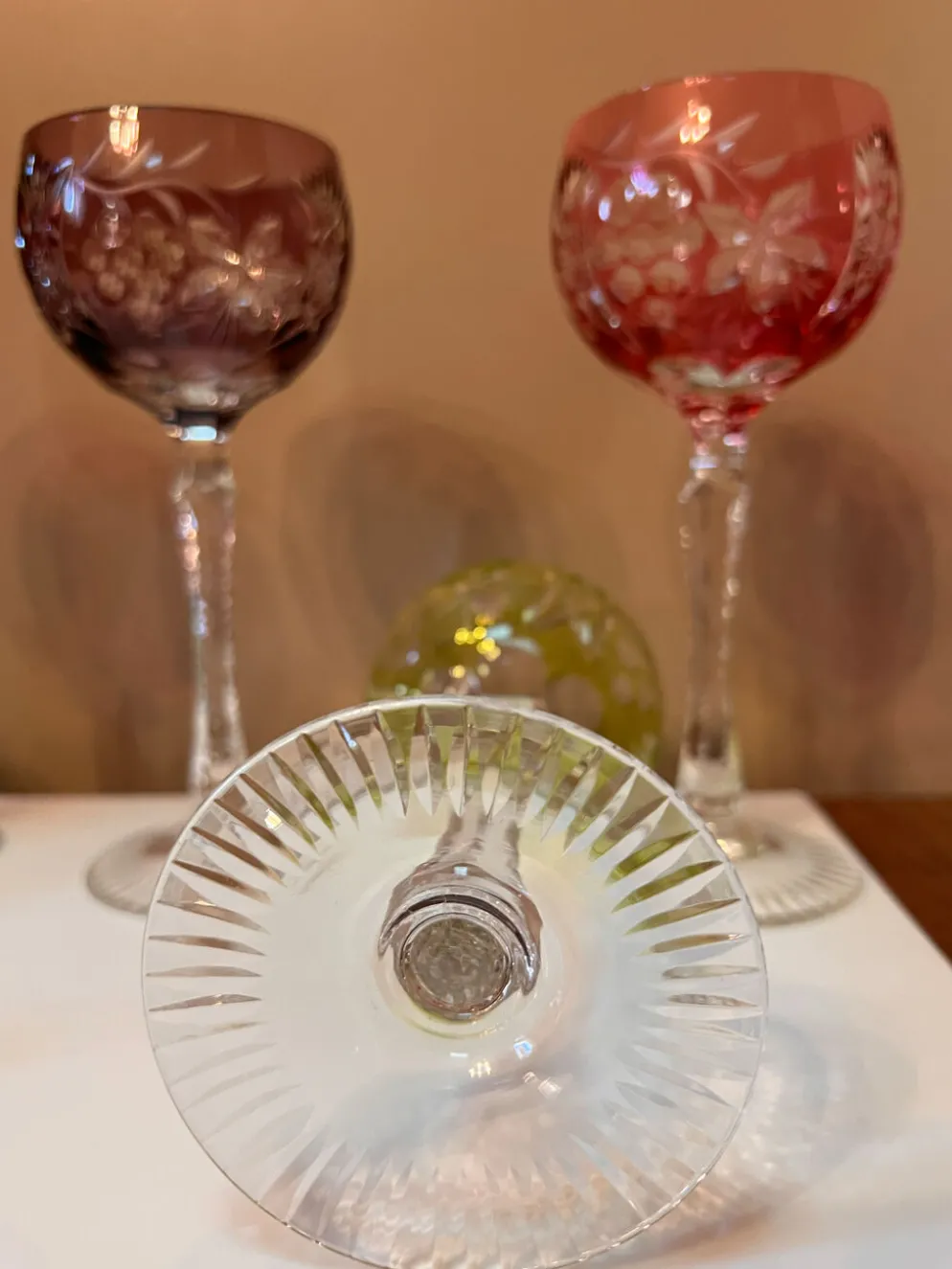 Service de verres à vin en cristal