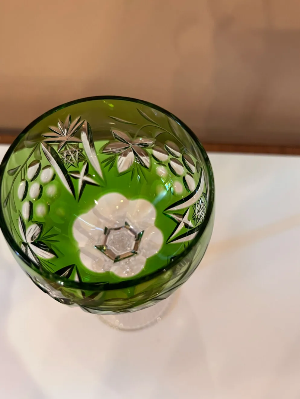 Service de verres à vin en cristal