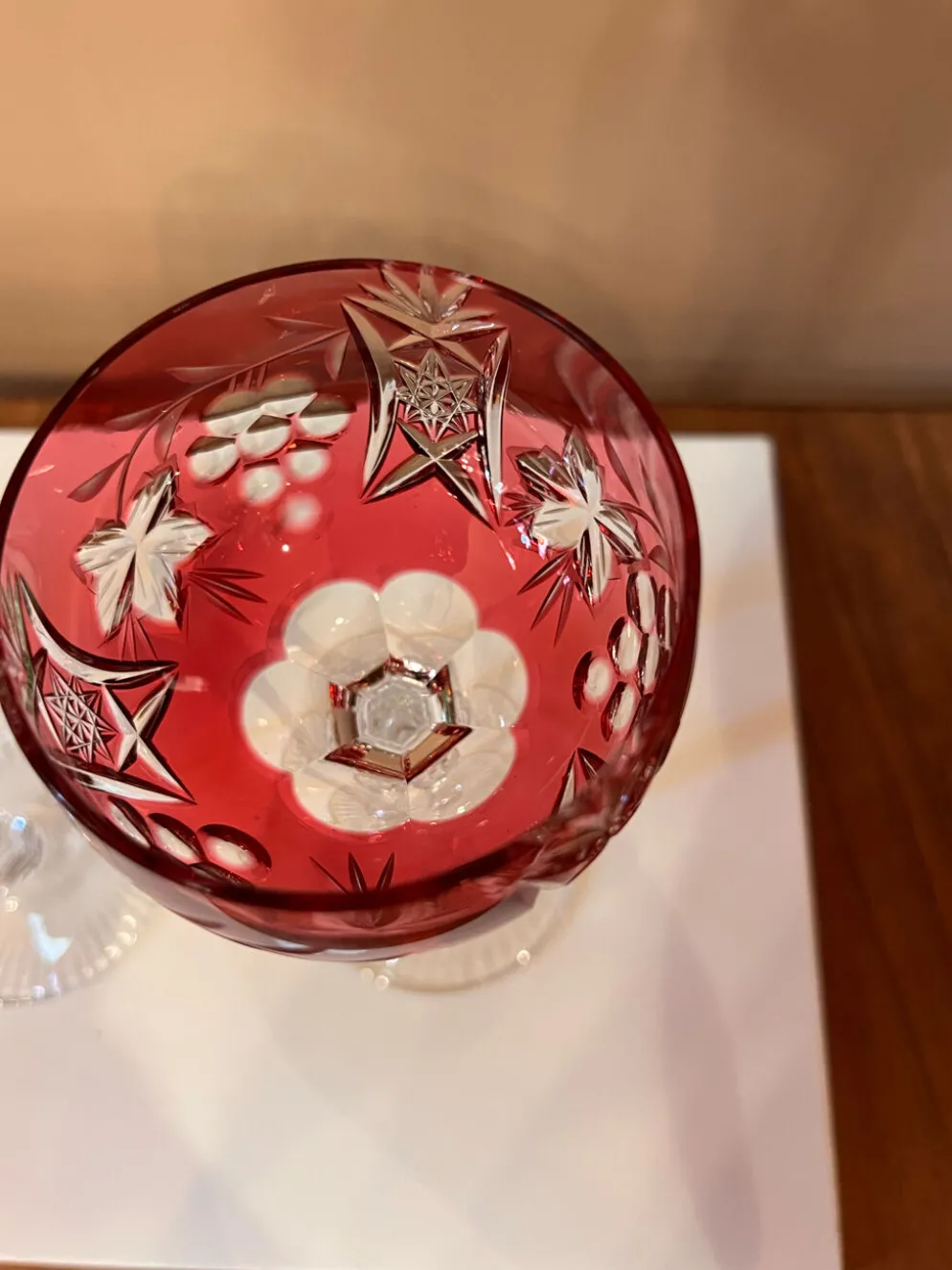 Service de verres à vin en cristal