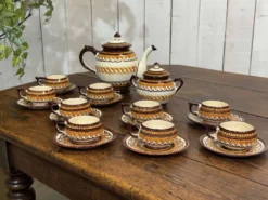 Service en faience de Quimper des années 1930-40