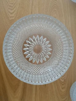 Service fruits en cristal saladier et ses 8 bols assortis