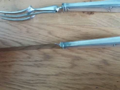 Service à gigot Platil couteau et fourchette Art déco