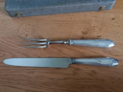Service à gigot Platil couteau et fourchette Art déco