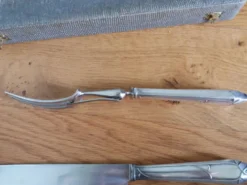 Service à gigot Platil couteau et fourchette Art déco