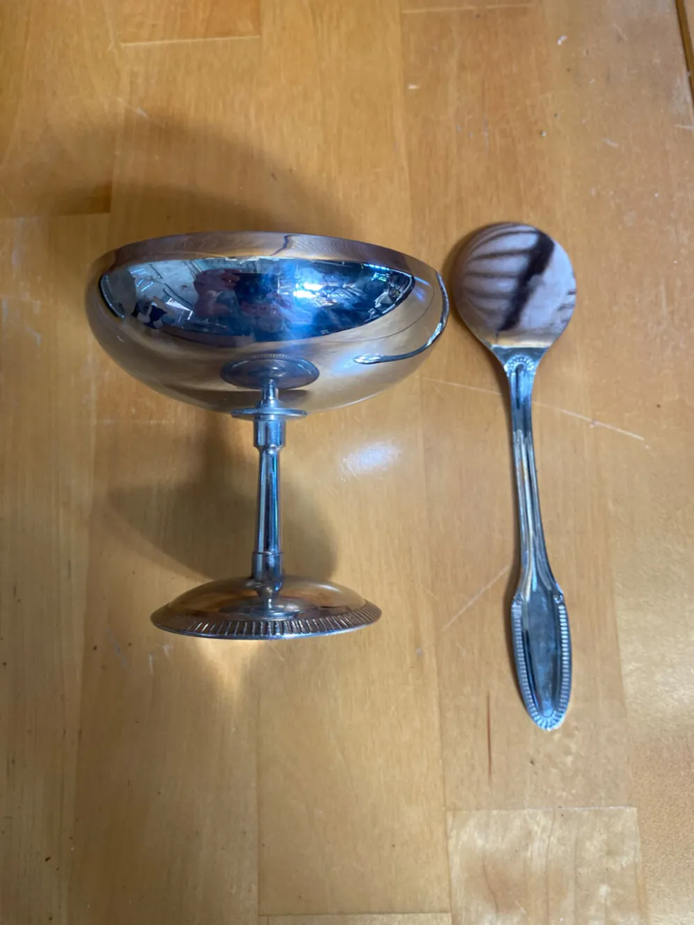 Service à glace rémy letang plateau + 6 coupes + 6 cuillères vintage #
