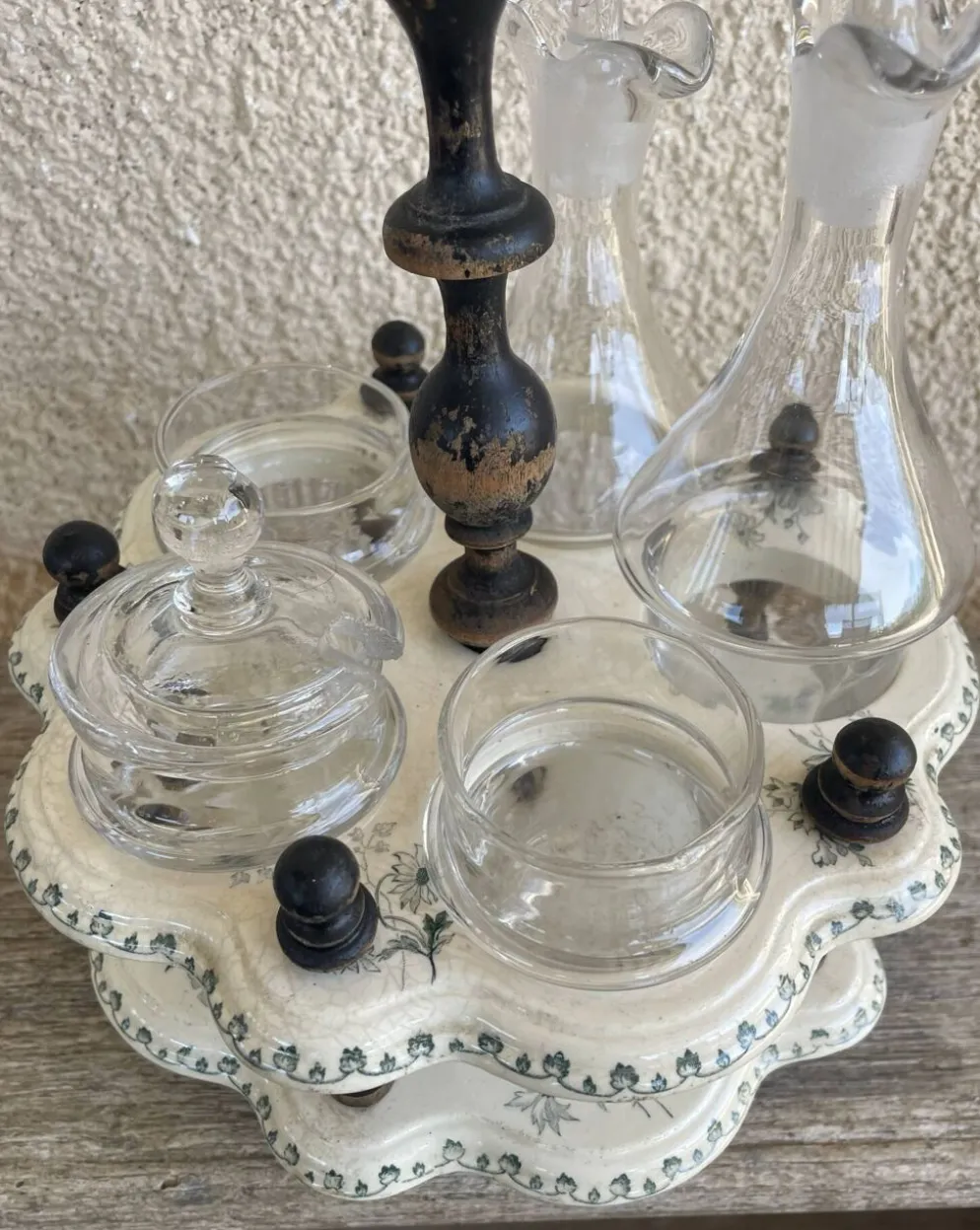 Service à huile et à vinaigre sel poivre