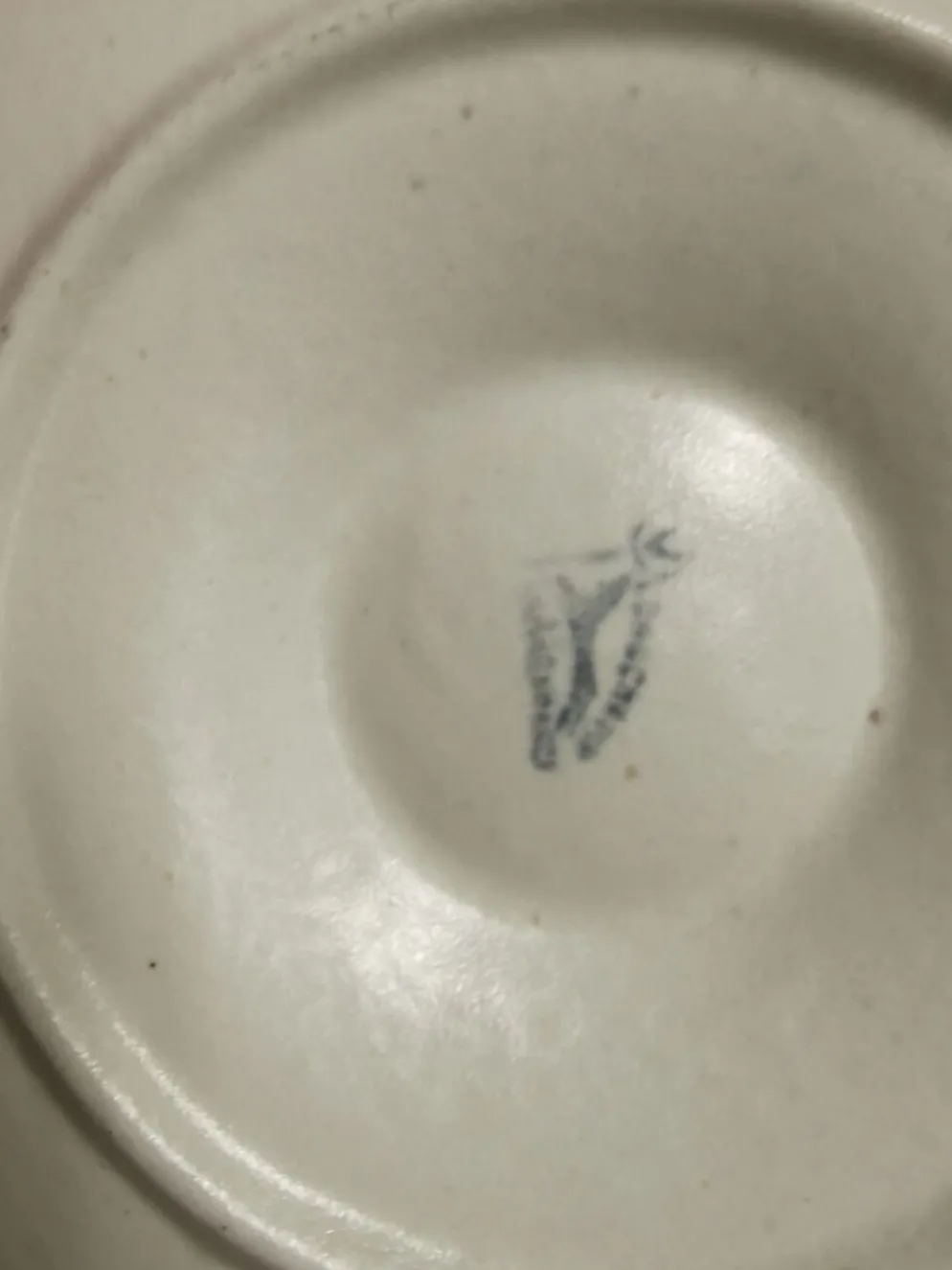 Service à huitres / coquillages vintage de 10 assiettes + 1 plat en faience de longchamp france
