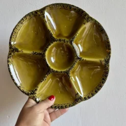 Service à huîtres, crustacés vintage de la maison Gien
