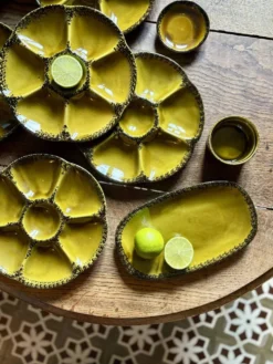 Service à huîtres, crustacés vintage de la maison Gien