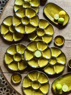Service à huîtres, crustacés vintage de la maison Gien