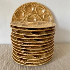 Service à huîtres Longchamp 12 assiettes et un plat